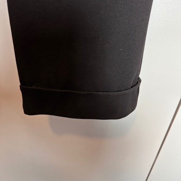 Betabrand Black Dress‎ Pants Size L Long Office Career Work Cuffed Hem - Picture 5 of 8